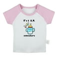 thumbnail image 2 of iDzn It's 5 A.M. Somewhere Funny T shirt For Baby, Newborn Babies T-shirts, Infant Tops, 0-24M Kids Graphic Tees Clothing (Short Pink Raglan T-shirt, 6-12 Months), 2 of 5