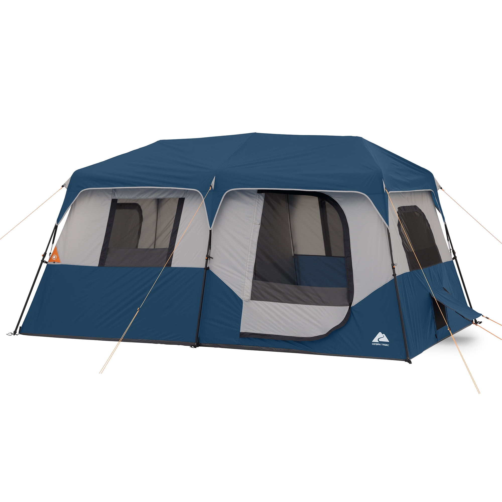 Ozark Trail 8 Person Instant Cabin Tent, 13 ft x 9 ft x 72 in, Recycled Materials, Blue