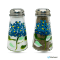 thumbnail image 3 of Hand Painted Tapered Blue Hydrangeas Salt and Pepper Shaker Set, 3 of 5