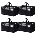 thumbnail image 7 of Heavy Duty Extra Large Moving Bags, 4-Pack, Foldable Storage Boxes with Reinforced Handles and Zippers, Black, 7 of 7