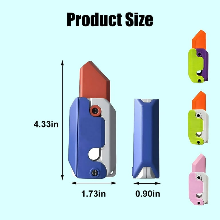 Noctilucent 3d Printing Knife Toy,1pc Gravity Radish Knife For