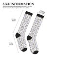 thumbnail image 2 of Lsque Monkey Submarine Captain Pattern Sport Compression Socks for Men & Women 15-20 mmHg Knee High Nurse Pregnant Running Medical and Travel Athletic, 2 of 6