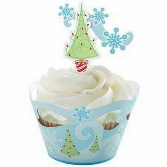 Wilton Wrap'n Pix Christmas Tree and Snowflake Combo Kit