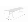 thumbnail image 2 of Cosco 8 Foot Centerfold Folding Table, Black, 2 of 9