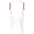 thumbnail image 4 of Holloway Sportswear S Boys RETRO BASKETBALL JERSEY White/Scarlet 224276, 4 of 5