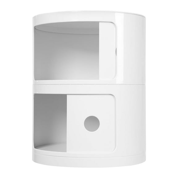 White Round Storage Drawer Unit, High Load Capacity, Practical and Space-Saving Design for Neatly Storing Your Essentials