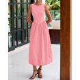 thumbnail image 5 of Vestido midi casual sin mangas BTFBM para mujer 2025, 5 of 5