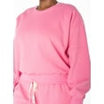 thumbnail image 2 of CHECK Celebrity Pink Women's Oversized Boyfriend Sweatshirt Celebrity Pink Women's and Women's Plus Oversized Boyfriend Sweatshirt, Sizes XS-4X, 2 of 6