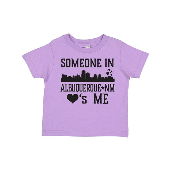 Inktastic Albuquerque New Mexico Someone Loves Me Skyline Boys or Girls Toddler T-Shirt