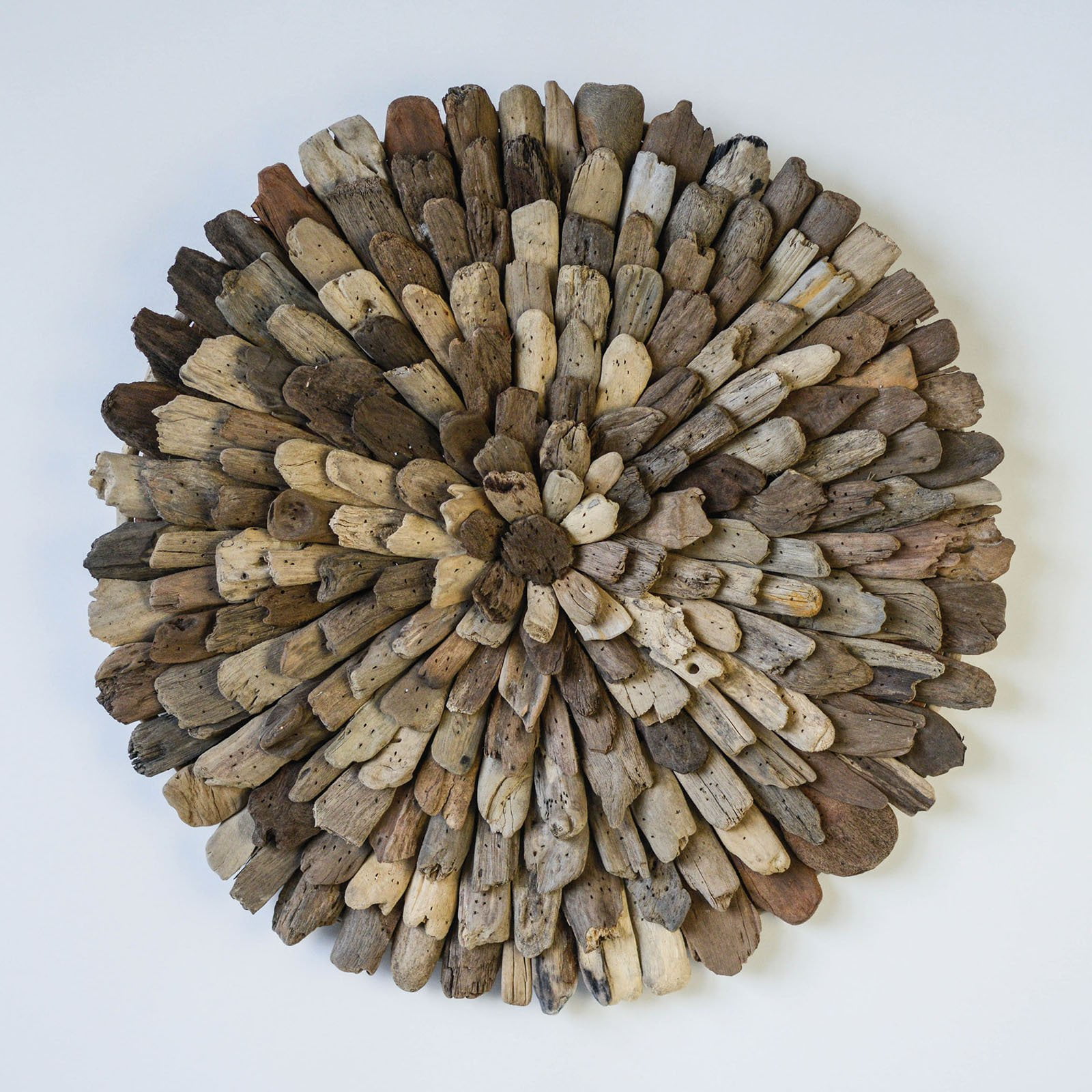 Desert Fields Round Driftwood Wall Décor, 23" x 3", Natural