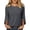 #0376-Dark Gray, variant on Womens Tops Round Neck Roll Tab Short Sleeve Tops for Women Regular Fit Everyday Wear Wrinkle Resistant Casual Tops for Women