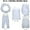 White, variant on 5 in 1 Ghillie Suit, 3D Camouflage Hunting Apparel Including Jacket, Pants, Hood, Carry Bag