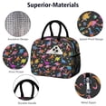 thumbnail image 4 of Womens Colorful Dinosaurs Colorful Paws Pattern Lunch Box for Work,Insulated Lunch Bag for Women,Loncheras Para Mujer,Leakproof Adult Lunch Bag for Work,Beach,Travel,Picnic,Camping, 4 of 7