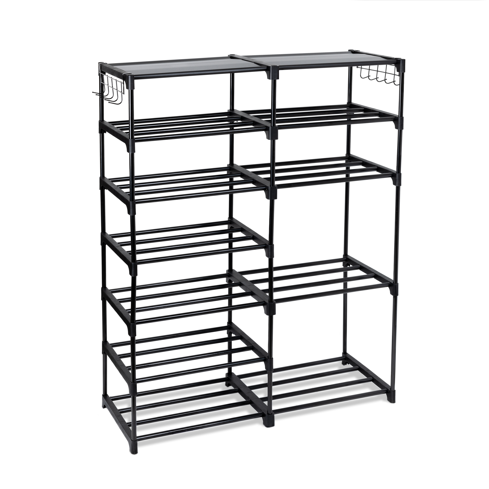 Mainstays Black 7-Tier Shoe Rack photo 1