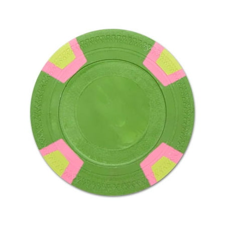 - Green Blank Claysmith Double Trapezoid Poker Chip - 10g