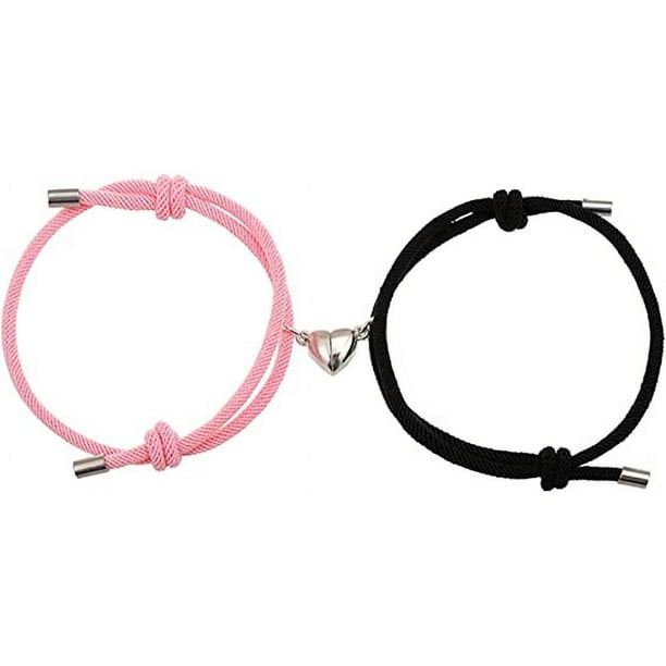 Pink and black bracelet sale