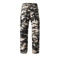 thumbnail image 4 of Domzest Tactical Pants for Men Camo Stretch Ripstop Quick Dry Waterproof Hiking Cargo Work Pants with Multi Pockets Khaki M, 4 of 8