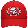 thumbnail image 2 of Men's '47 Scarlet San Francisco 49ers Logo MVP Adjustable Hat, 2 of 4