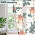 thumbnail image 4 of Yayeee Window Curtains Light Filtering 63"x52" Grommet Panel Pair Home Living Room Decor, Orange Christmas Box Pattern, 4 of 7
