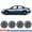 Black Matte, variant on 4Pcs/Set 16" Hubcaps Wheel Rims Cover for 2007-2012 Nissan Altima/2008-2009 Nissan Altima Coupe Compatible with Steel Wheels Bolt on Installation(16-inch,Lacquer)