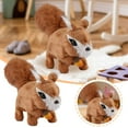 thumbnail image 2 of Jouet Interactif en Peluche Écureuil Animé Réaliste avec Sons Réalistes Mouvements Doux pour Enfants Adultes, 2 of 5