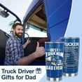 thumbnail image 3 of Truck Driver Gifts for Men Truck Driver Appreciation Present Cool Trucker Gift for Dad Birthday Fathers Day Trucker Gift Ideas Stainless Steel Tumbler 20oz, 3 of 6