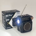 thumbnail image 2 of Radio Player Música Inalámbrica BT FM AM SW STEREO Con LED Linter Light Mini Receptor para Interiores Al Aire Libre, 2 of 9