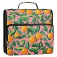 thumbnail image 5 of FORMRS Zipper Binder with Shoulder Strap 2-inch Ring 500 Sheet Capacity File Bag, Pink Oranges, 5 of 5