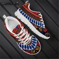thumbnail image 1 of Zapatillas Doginthehole para mujer, diseño tribal africano, planas, con cordones, para gimnasio, 1 of 6