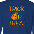 thumbnail image 4 of Inktastic Trick or Treat Now Gimme Candy with Halloween Pumpkin Long Sleeve Youth T-Shirt, 4 of 5