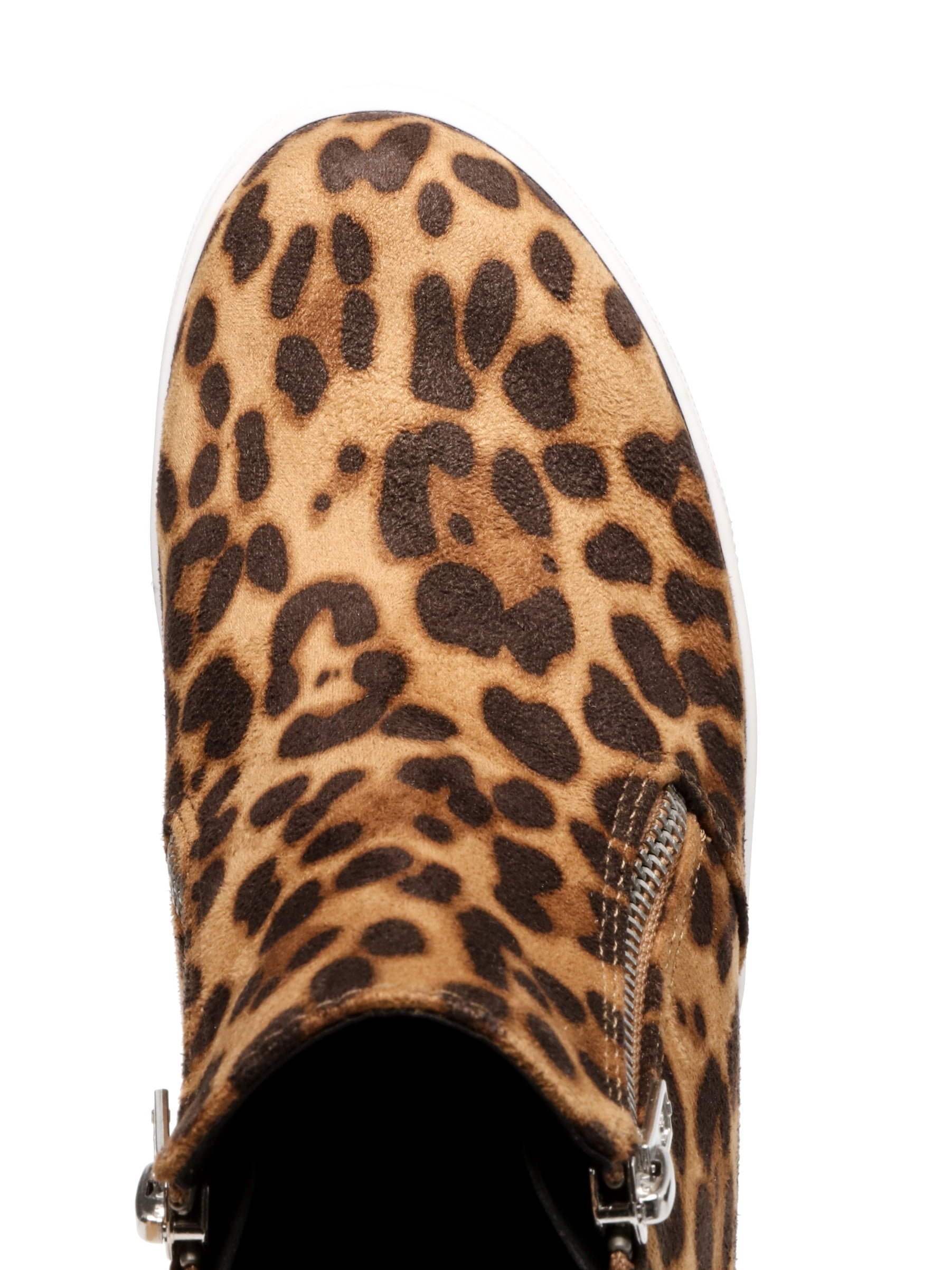 leopard booties wide width