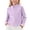 Purple, variant on Swuxness Toddler Zip-Up Fall Jackets Long Sleeve Solid Color Fashion Mid-Length Windbreaker Coat