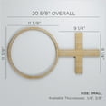 thumbnail image 2 of Ekena Millwork 20 5/8"W x 11 3/8"H x 3/8"T Small Chesterfield Decorative Fretwork Wood Wall Panels, Cherry, 2 of 6