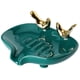 thumbnail image 1 of Jabonera de cerámica con soporte para jabonera autodrenante con pájaro, suave, de alto brillo, para baño, cocina, bandeja de joyería, plato de baratijas, decoración del hogar, verde Sailing  Electrónica, 1 of 5