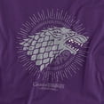 thumbnail image 2 of Game of Thrones Stark Burst Sigils Unisex Adult T-Shirt, Purple, Small, 2 of 6