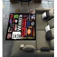 thumbnail image 1 of DEYOU Broadway Musical Collage Area Rugs 3 x 5ft Floor Carpet Mat for Living Dinning Room Bedroom Kitchen Hallway Office Decor, 1 of 6