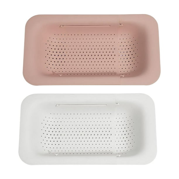 2 Pièces Passoire à Bouton Pression, Filtre Évier Amovible