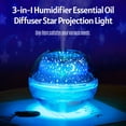 thumbnail image 4 of 500ml Large Capacity Cool Mist Humidifier Essential Oil Diffuser Starlight Projection Night Light, 4 of 8