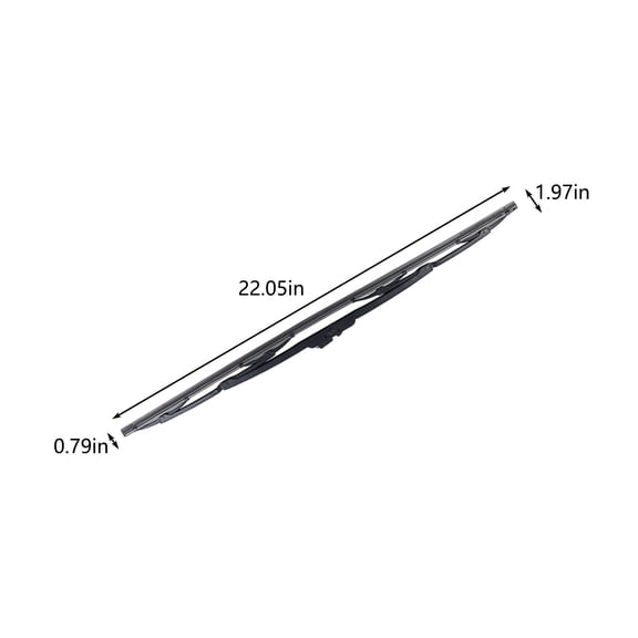 Momihoom 2-in-1 Water Repellent Windshield Wiper Blade, 20-Inch U-Shape Hook Universal Replacement