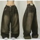 thumbnail image 4 of Pantalones vaqueros holgados Retro de Hip-hop americano para mujer, pantalones de pierna ancha de cintura alta Y2K Harajuku, pantalones góticos de calle para hombre, nuevo, 2024, 4 of 5