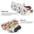 thumbnail image 6 of Dyno Racing Triple Gauge Kit Volt Gauge Water Temp Gauge Oil Pressure Gauge, 6 of 7