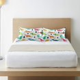 thumbnail image 6 of GZHJMY Funny Cartoon Dinosaur Satin Pillowcase for Hair and Skin Silk Pillowcase, Standard Size(20x26 inches) - Slip Cooling Satin Pillow Covers with Envelope Closure, 6 of 7