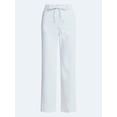 thumbnail image 6 of Free Assembly Women's and Women's Plus Striped Wide Leg Relaxed Jeans with Elastic Waist, Sizes XS-4X, 6 of 6