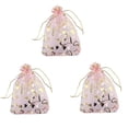 thumbnail image 1 of 300 Piezas 9X12cm Corazón Impreso Bolsas de Organza Rosadas Bolsas de Joyería Bolsas de Organza con Cordón Favores de Boda Bolsas de Regalo de Dulces, 1 of 6