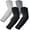 4 Pairs:2 Pairs Black,dark Grey,light Grey, variant on Arm Sleeves for Men Women,Compression Sleeves to Cover Arms for Men Working,Sun Sleeves for Men UV Protection