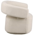 thumbnail image 4 of Meridian Furniture Niya Beige Linen Textured Fabric Swivel Accent Chair, 4 of 11