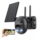 thumbnail image 1 of ieGeek Solar Cámara De Seguridad Vista De 360° Con PTZ 2k Exterior WiFi, 1 of 8