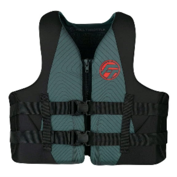 Full Throttle Adult Rapid-Dry Life Jacket - S/M - Grey/Black