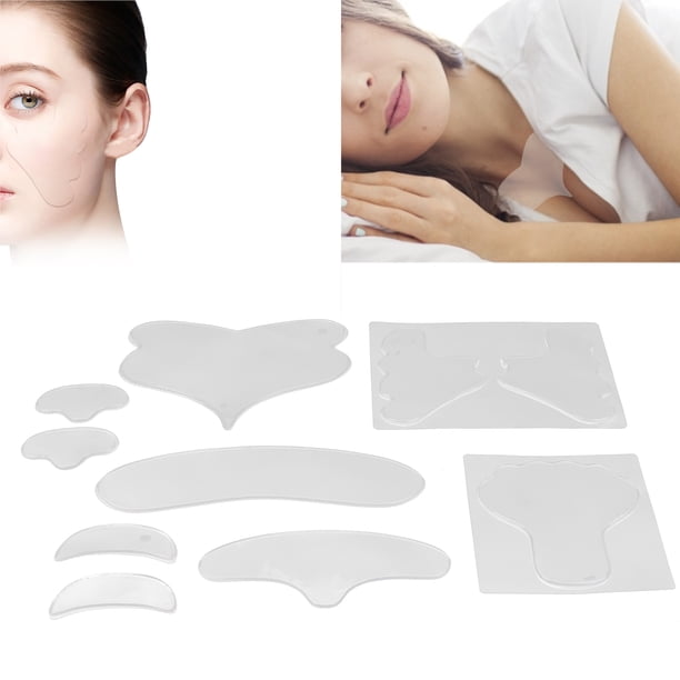 Parches Antiarrugas, Almohadillas Suaves De Silicona Para Arrugas En El Pecho, Lavables Para Tratamiento Eliminador De Arrugas Para Prevención De Líneas De Piel