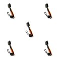thumbnail image 2 of VONKY Stainless Steel Golf Club Brush Portable Handheld Replacement Solid Color Telescopic Double-sided Ball Brushes Orange Lidless 5Set, 2 of 6